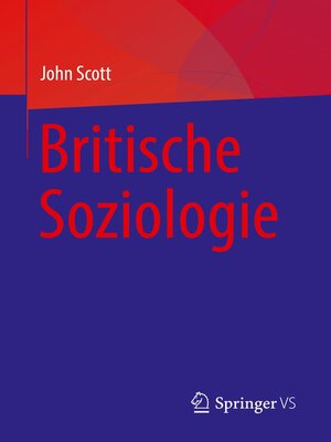 cover image of Britische Soziologie